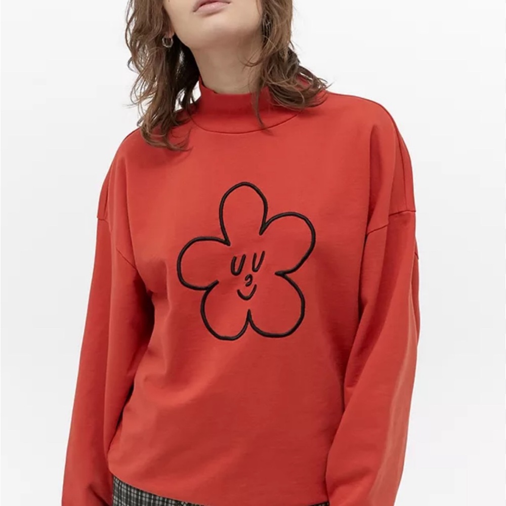 Lazy Oaf | Wallflower High Neck Sweatshirt | Medium - Picture 2 of 5